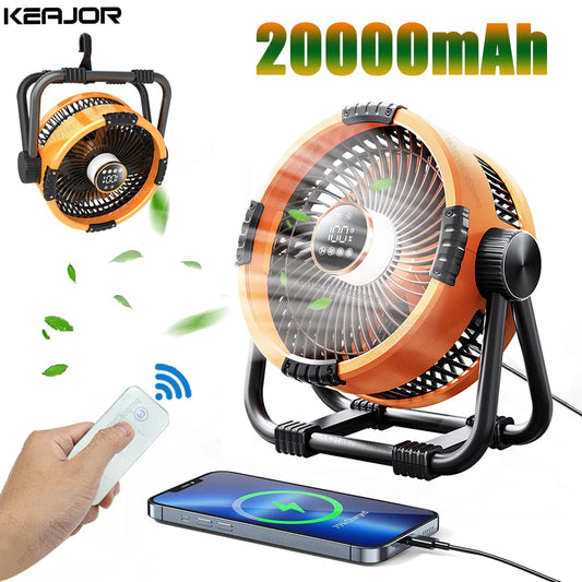 CoolOn 20,000mAh Camping Fan